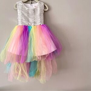 Mermaid tutu tulle rainbow sz 4